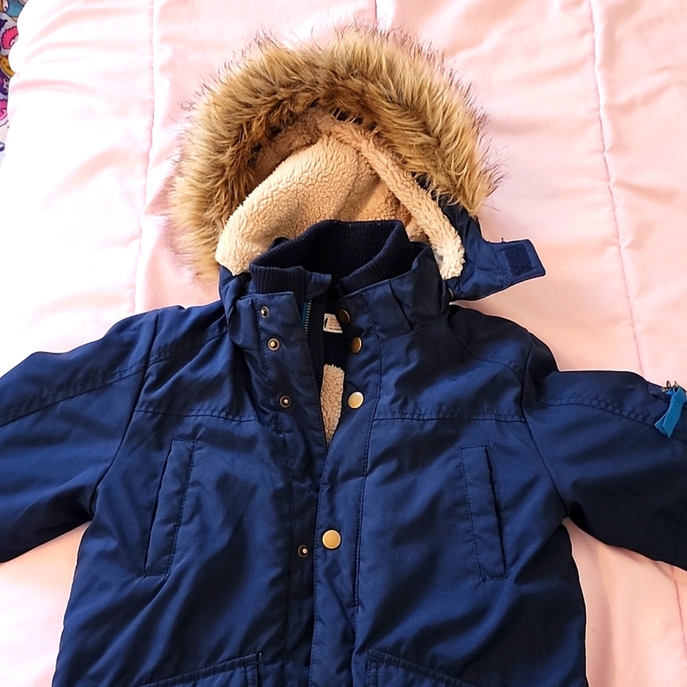 H&M winter coat with sherpa, EUC🎉🎊